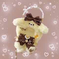 プリンカラー♡わんこ♡ちびぐるみ♡おすわりぬい服(パステルイエロー)のサムネイル