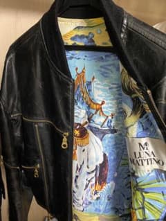 90s luna mattino zip short leatherjacket - メルカリ