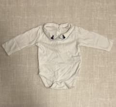 next baby ヨット刺繍 ロンパース ホワイト 3-6mのサムネイル