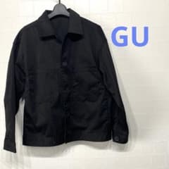 新品・未使用品！超美品✨GU 黒　メンズ　ジャケット　Sサイズのサムネイル