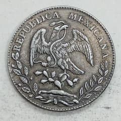t*y様 A-1479 メキシコ 貿易銀 1891年 直径39mm 重さ26.7のサムネイル