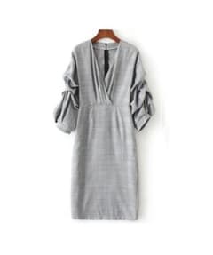 ZARA WOMAN チェック柄ワンピース - 4