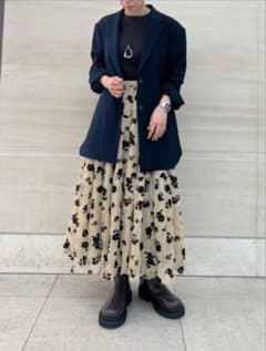 Mila Owen ウエストゴムチュールボリュームスカートのサムネイル