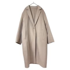 【美品】UNIQLO ダブルフェイスロングコート　毛混Mサイズ　ベージュのサムネイル