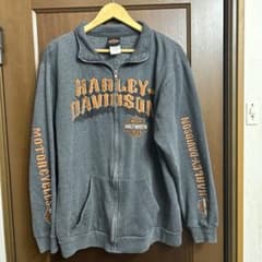 Harley-Davidson ジップアップパーカー グレーのサムネイル