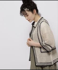 ニコアンド　クロシェカーディガンのサムネイル