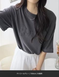【新品・未開封】ReDial アップリケロゴ刺繍ピグメントTシャツのサムネイル