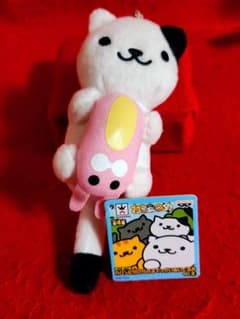 [고양이 ] 가방에 붙일 수있는 큰 봉제 인형 마스코트 고양이 고양이