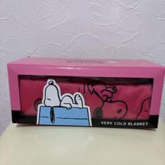 SNOOPY スヌーピー 接触冷感ブランケット ピンク W75×H135cmのサムネイル