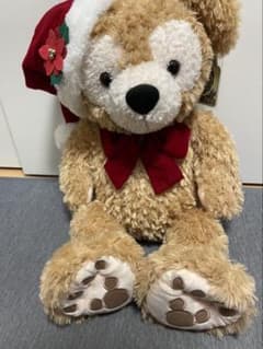 ダグ付き　クリスマス　ダッフィー サンタ帽子 ぬいぐるみ　mサイズ ダグ付き クリスマス ダッフィー サンタ帽子 ぬいぐるみ mサイズ