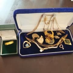 遺品生前整理アクセサリーまとめK18パールトップ、Silverハートネックレス、 遺品生前整理アクセサリーまとめK18パールトップ、Silverハート