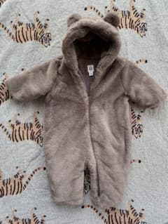 babyGAP くま耳付き フェイクファー カバーオール 3-6ヶ月のサムネイル