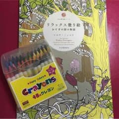 大人の塗り絵 クレヨン付きのサムネイル