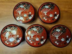 新品未使用　ちらし寿司　寿司桶　一人用蓋付き　5個セット