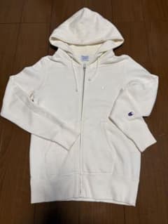 Champion ジップアップパーカー ホワイト Mのサムネイル