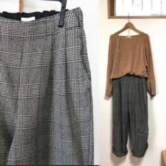 earth＊洗えるコットンワイドパンツのサムネイル