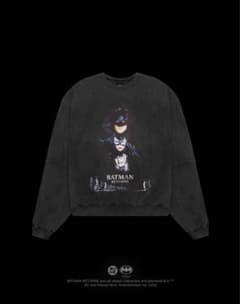 LYFT BATMAN VINTAGE CREWNECK SWEAT BLACK - メルカリ