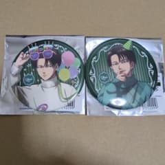 進撃の巨人 プリンスホテル メタル缶バッジ リヴァイ 2種セット - メルカリ