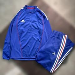7LA1 adidas ジャージ　上下セット　スポーツ　トラックジャケット　古着 7LA1 adidasジャージ 上下セット スポーツ ハーフジップ 90's古着