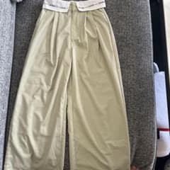 JENNI love ロゴベルト付きロングパンツ ベージュのサムネイル