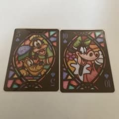 ディズニー ステンドグラス風トランプカード 2枚セットのサムネイル