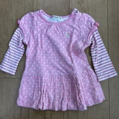 即日発送　ミキハウス　ベビー服　80cm ピンク トップス 可愛い 女の子のサムネイル