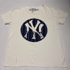 Tシャツ ニューヨークヤンキース 着丈56 swag y2k 希少　古着　短丈のサムネイル