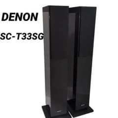 DENON SC-T33SG ペアトールスピーカー　ブラック DENON SC-T33SG トールボーイスピーカー ピアノブラック仕上げ - メルカリ