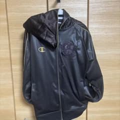 Champion ブラウン フード付きジャージ セットアップ - メルカリ