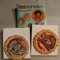 자수 스티커 밤비 & 미스 토끼 2종 세트