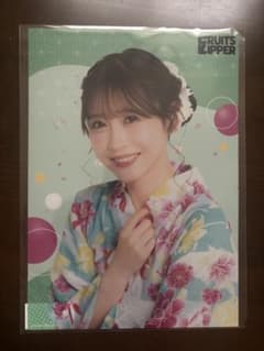 非売品】FRUITS ZIPPER 浴衣すきくじE賞 クリアポスター 櫻井優衣