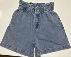 ハイウエストデニムショートパンツ 試着のみのサムネイル