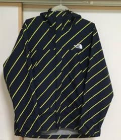 ザノースフェイス マウンテンパーカー Lサイズ ネイビー×黄色ストライプのサムネイル