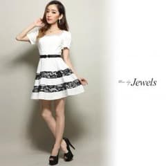 花柄ワンピ キャバ 忘年会 結婚式 jewelsのサムネイル