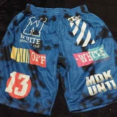 off white風 バスケットパンツ バスパンのサムネイル