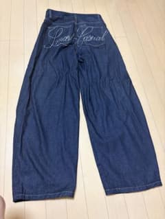 Smart Casual ラインストーン デニム ワイドパンツのサムネイル