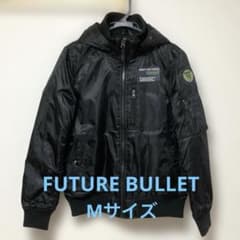 FUTURE BULLET N-2B ワッペン 中綿ブルゾン ブラック M