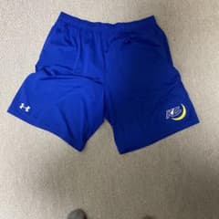 紺★関西学院大学　アメフト　FIGHTERSハーフパンツ アンダーアーマー　関学 関学アメフト ハーフパンツ - メルカリ