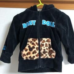 BABY DOLL ベビードール ディズニー耳付きヒョウ柄パーカーのサムネイル