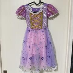 ラプンツェル風ドレス 100cm 紫のサムネイル