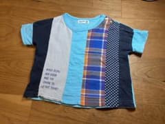 RAGMART 90cm パッチワーク柄 水色 Tシャツのサムネイル