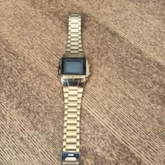 CASIO DATA BANK ゴールド 腕時計　ジャンク品のサムネイル