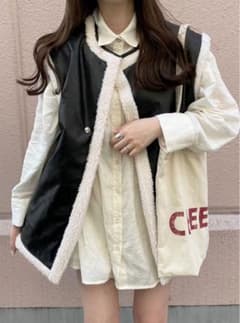 GRL リバーシブルレザーボアベストのサムネイル