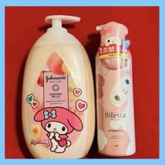 산리오 마이 멜로디 비페스타 거품 세안. 존슨 바디 케어 세트