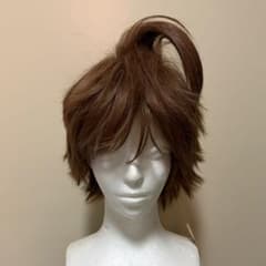 苗木誠　キャラクターウィッグ　ショート　ブラウン　茶色　ハロウィン　コスプレのサムネイル