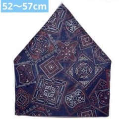 핸드 메이드 쓰는 것만 삼각건 반다나 무늬 52 ~ 57cm 농감 네임 태그 M