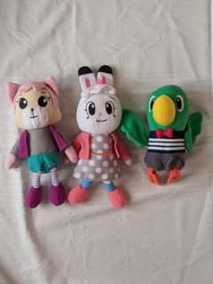 みみりん　にゃっきー　とりっぴー　ぬいぐるみ3点セットのサムネイル