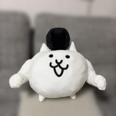 にゃんこ大戦争　ネコモヒカンぬいぐるみ　ビックサイズ