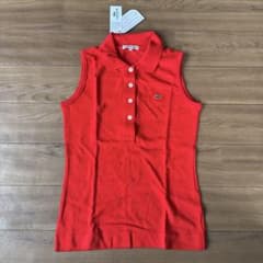 LACOSTE ノースリーブポロシャツ PF373E 40 レッドのサムネイル