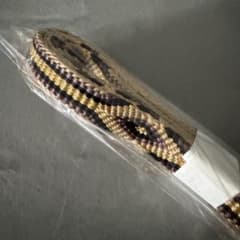 帯締め ベージュ 紫 金糸 和装小物